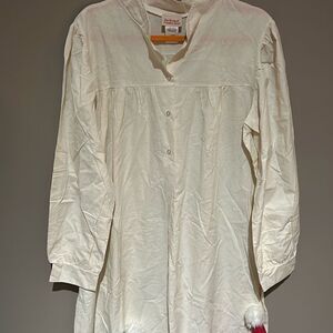The Vermont Country Store Vintage Cotton Pintuck Nightgown Sleepwear Large